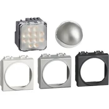 Bticino Rotatable 2-module 2.8W LED recessed luminaire (LN4360)