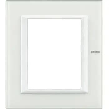 Bticino 3+3-module white glass frame (HA4826VBB)