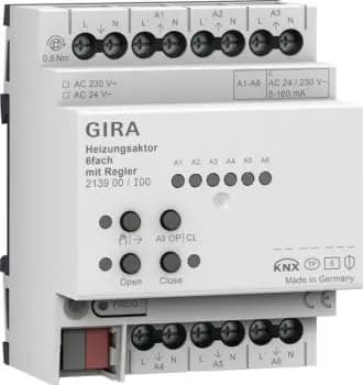 Gira 213900, 6-channel heating actuator controller OneKNX REG