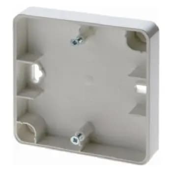 Berker 10020069, flat surface-mount housing accessory, polar white