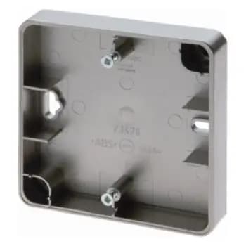 Berker 10029004, flat surface-mounted housing (AP accessory), stainless steel