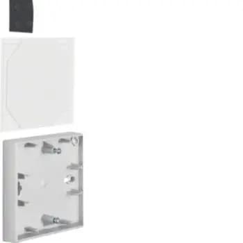 Berker 10071404, surface-mounted enclosure, 1-gang, flat, B.1/B.3 B.1 aluminium