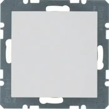 Berker 10091909, blanking cover with center screw for S.1/B.3/B.7, polar white