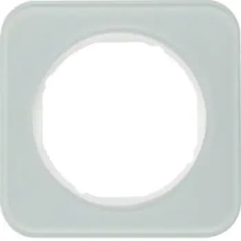 Berker 10112109, 1-gang frame R.1, polar white glass