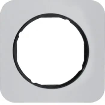 Berker 10112184, 1-gang frame R.1, aluminium/black