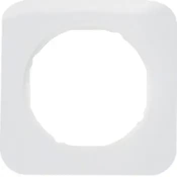 Berker 10112189, 1-gang frame R.1 polar white glossy