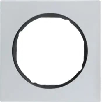Berker 10112284, 1-gang frame R.3 aluminium/black