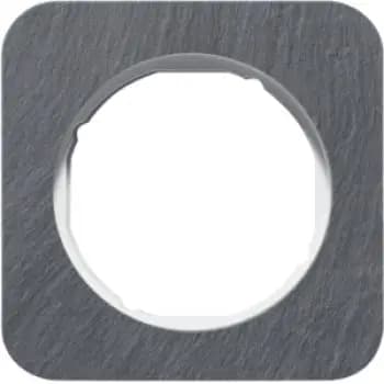 Berker 10112389, R.1 single-gang frame, slate pw