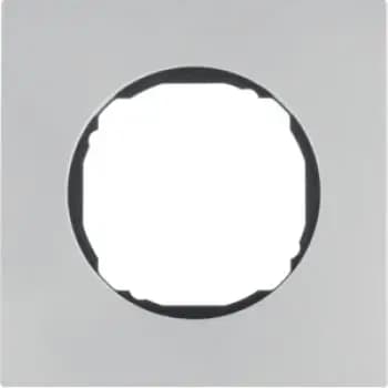 Berker 10112614, 1-gang flat frame, R.8, stainless steel