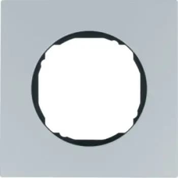 Berker 10112674, 1-gang frame, flat, R.8, aluminium
