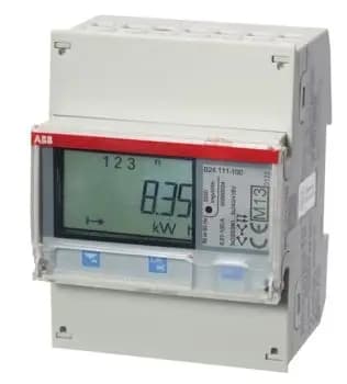 ABB B24 111-100, B24 111-100 CT-operated meter "Steel", 3-phase, CT connection 6 A (2CMA100177R1000)