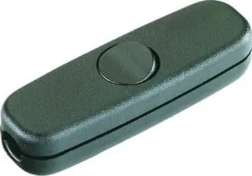 Bachmann 924.043 1-pole black/black inline cord switch (924.043)