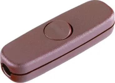 Bachmann 924.045 1-pole brown/brown in-line cord intermediate switch (924.045)