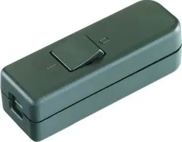 Bachmann 924.047 1-pole black/black in-line cord switch (924.047)