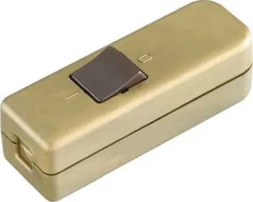 Bachmann 924.050 1-pole gold/brown pull-cord intermediate switch (924.050)