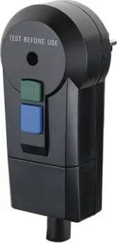 Bachmann 919.183 IP54 black residual-current (RCD) plug (919.183)