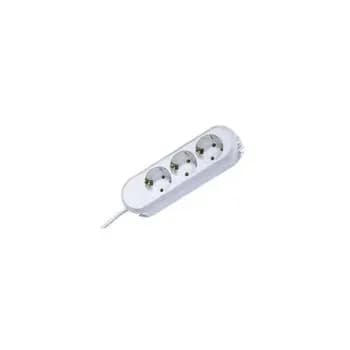 Bachmann 387.271 3-socket clip-mounted 45D: white tabletop power outlet (387.271)