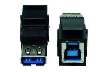 Bachmann 917.401 1x USB 3.0 B/A Keystone custom module (917.401)