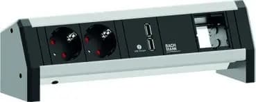 Bachmann 902.0182 DESK 2x Schuko, 1x USB, 1x ABD GST18 socket unit (902.0182)