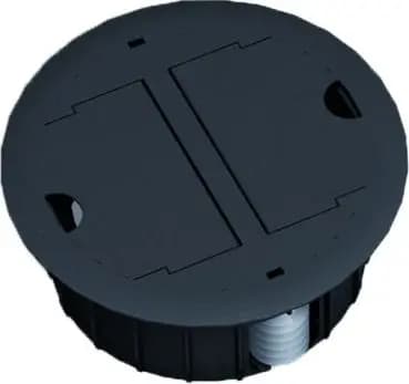 Bachmann 919.1000 black RAL9005 floor outlet (919.1000)
