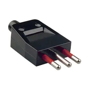 Bachmann 910.174 Italian 10A/250V, black mounting plug (910.174)