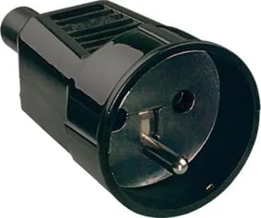 Bachmann 912.173 with earth pin, B/F, black coupling (912.173)