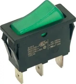Bachmann 924.114 1-pole black/green rocker switch (924.114)