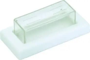 Bachmann 924.115 for 1-pole, clear/white PVC cap and frame (924.115)