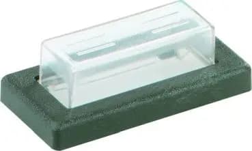 Bachmann 924.116 for 1-pole, clear/black PVC cap and frame (924.116)