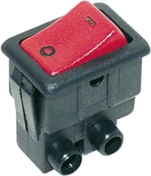 Bachmann 924.128 Ser 8004 single-pole on/off rocker switch black/red (924.128)