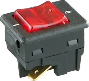 Bachmann 924.129 Ser 8005 illuminated 2-pole black rocker switch (924.129)