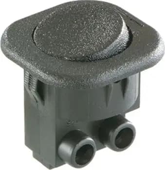 Bachmann 924.133 Series 8014 1-pole off rocker switch, black/black (924.133)