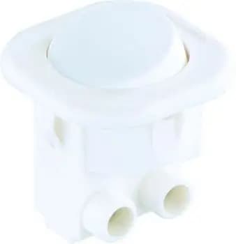 Bachmann 924.134 Series 8014 1-pole on/off rocker switch, white/white (924.134)